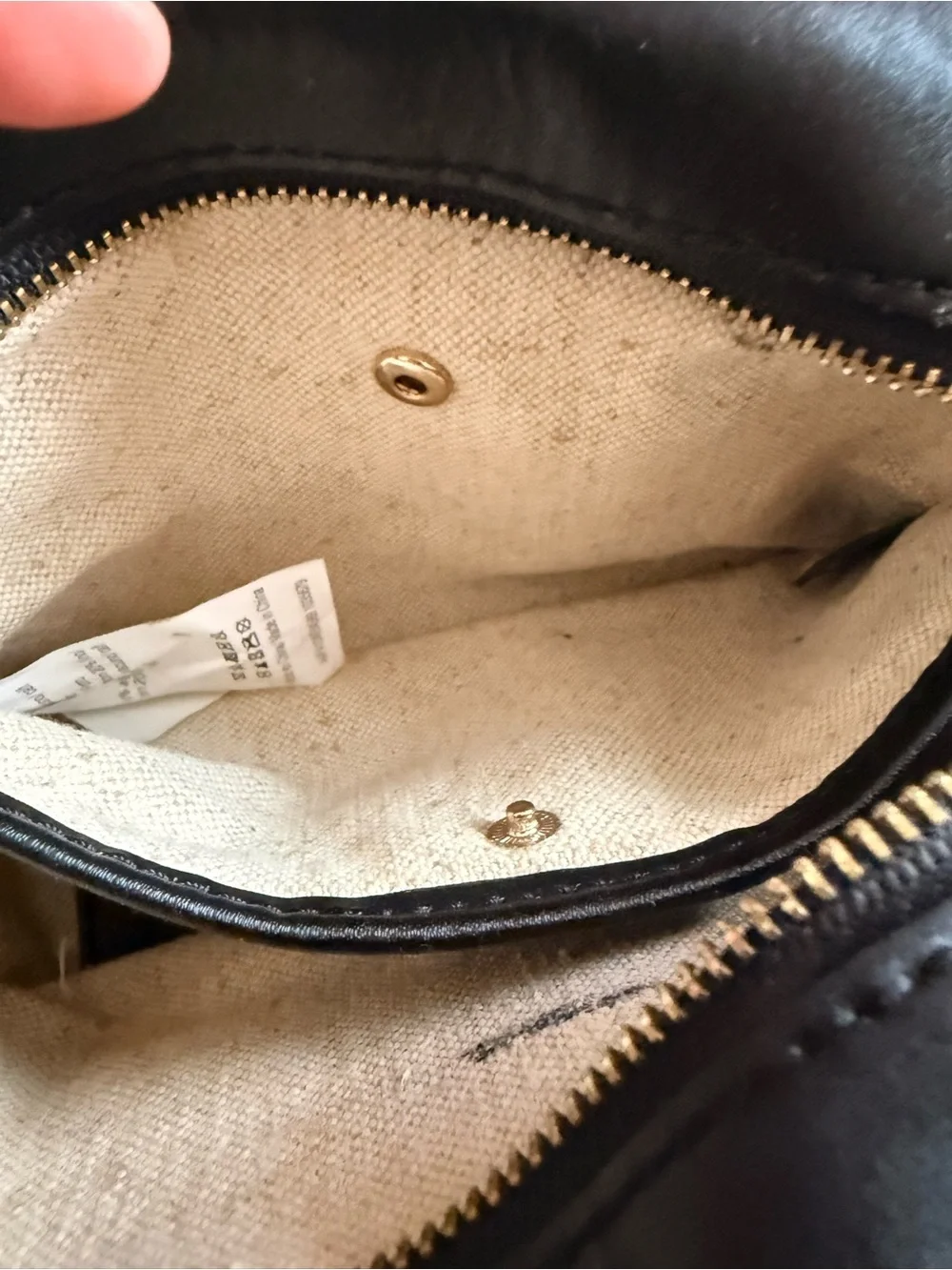 Purificación García Black Embossed Logo Crossbody Bag